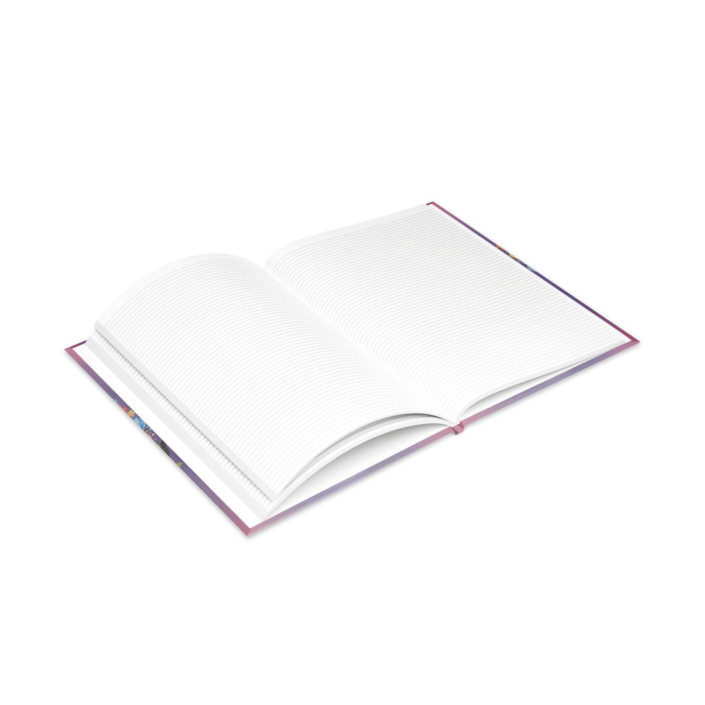 Personalized Serenity Hardcover Notebook — Puffy-Cover Journal & Sticker Book for Girls