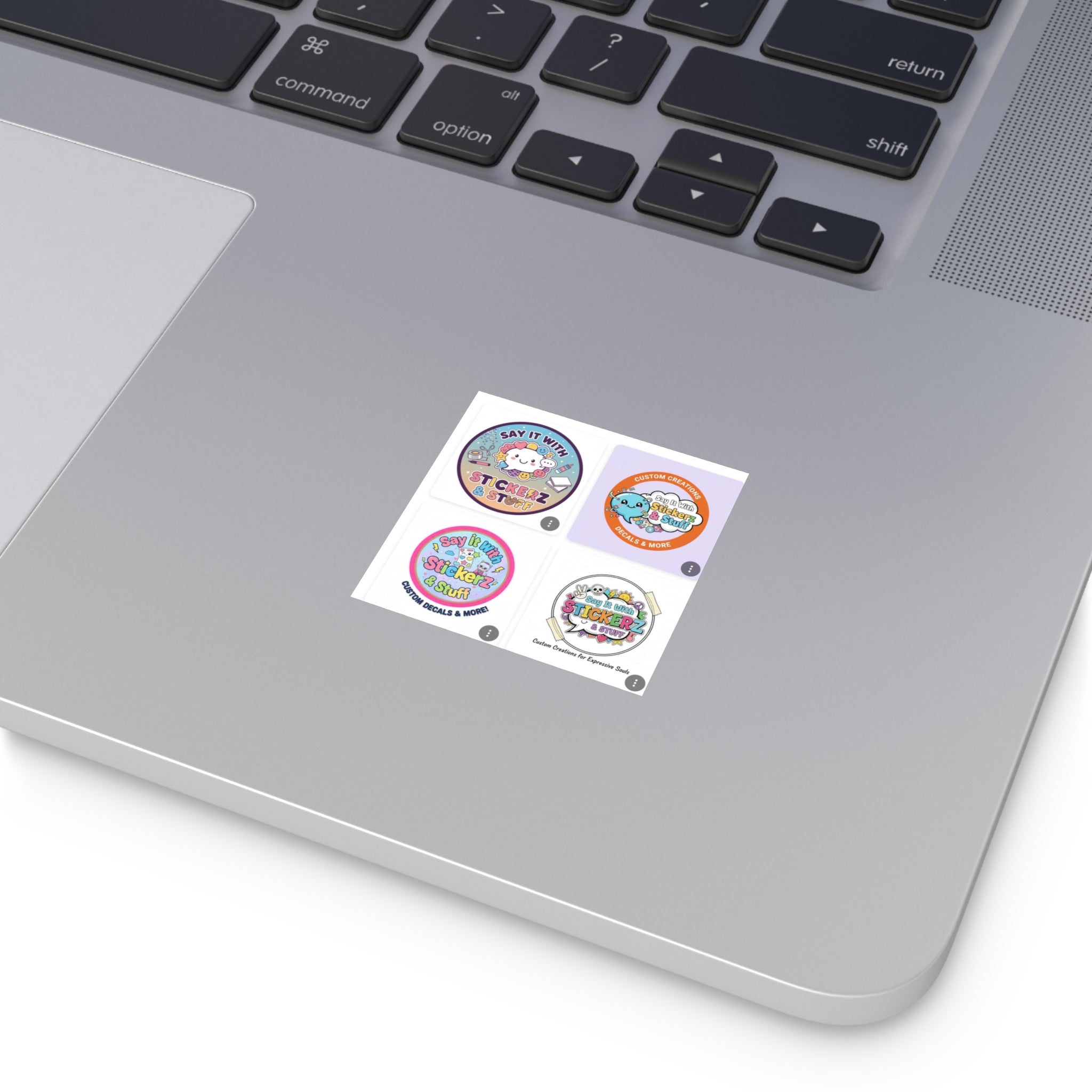 Say It with Stickerz Logo Square Stickers
