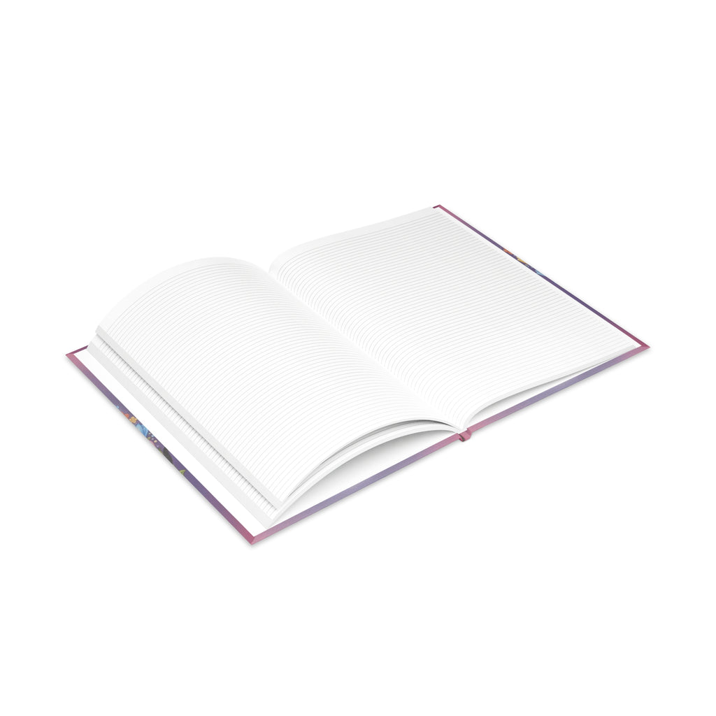 Personalized Serenity Hardcover Notebook — Puffy-Cover Journal & Sticker Book for Girls