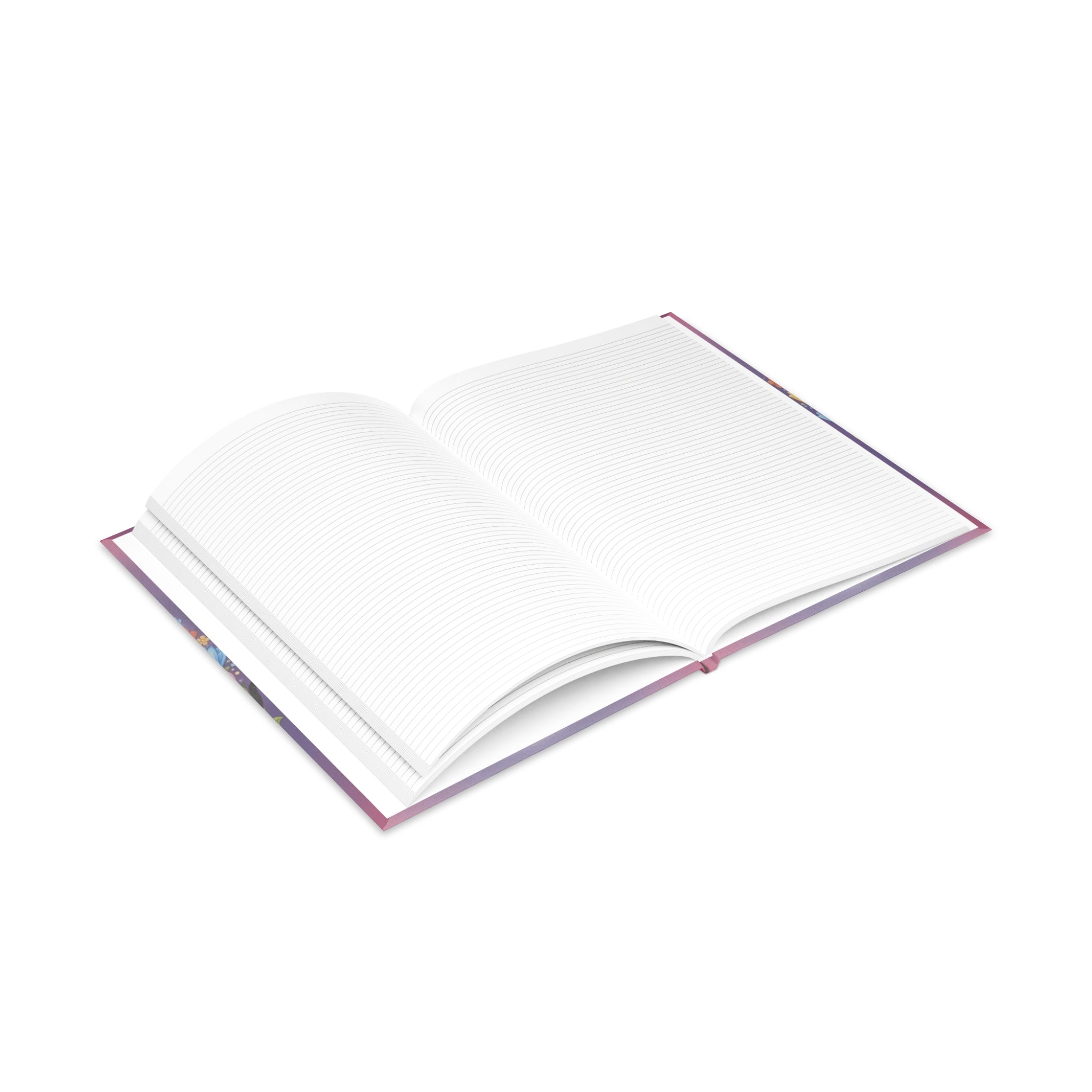 Personalized Serenity Hardcover Notebook — Puffy-Cover Journal & Sticker Book for Girls
