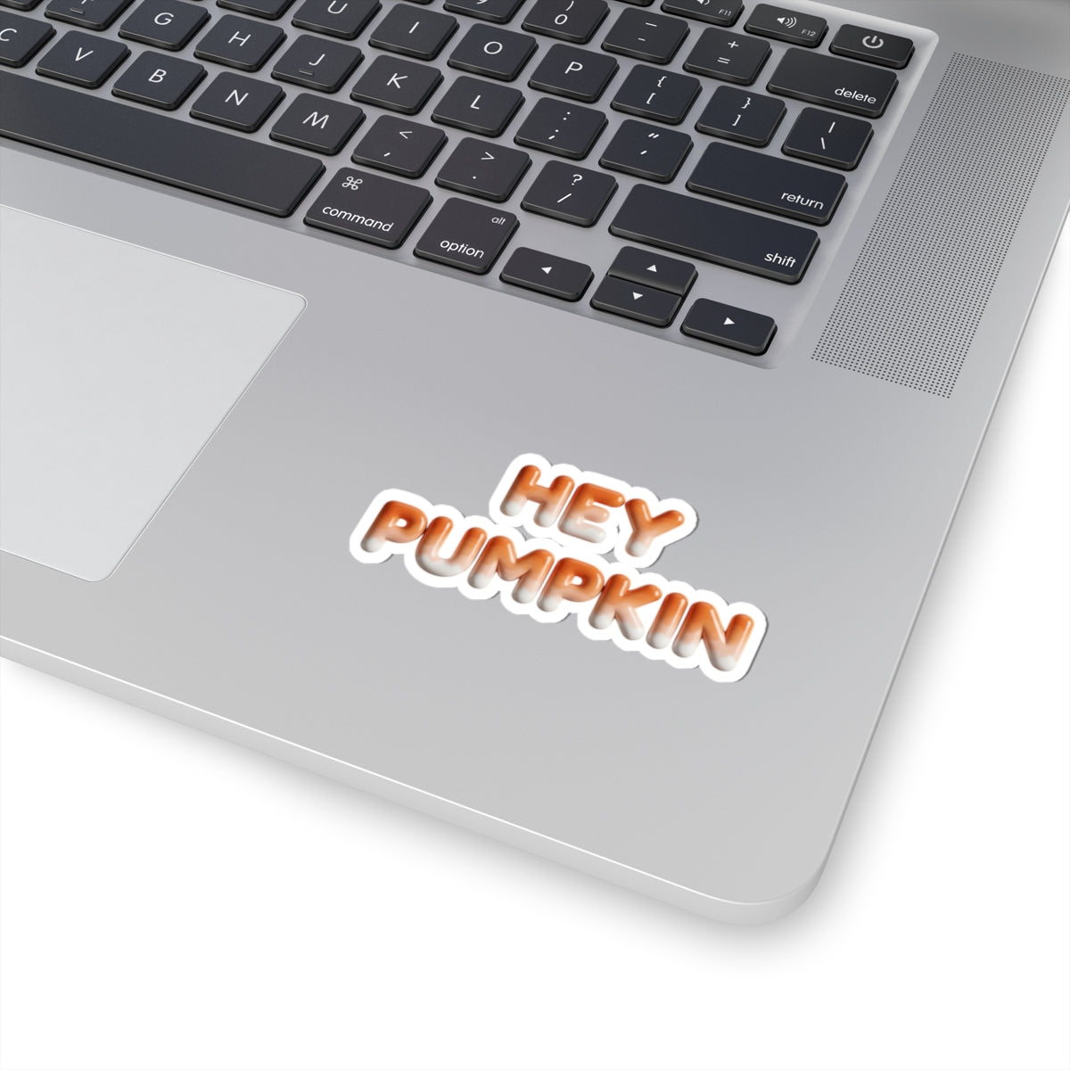 Hey Pumpkin Kiss-Cut Sticker — Fall Pumpkin Sticker for Autumn Décor & Gifts