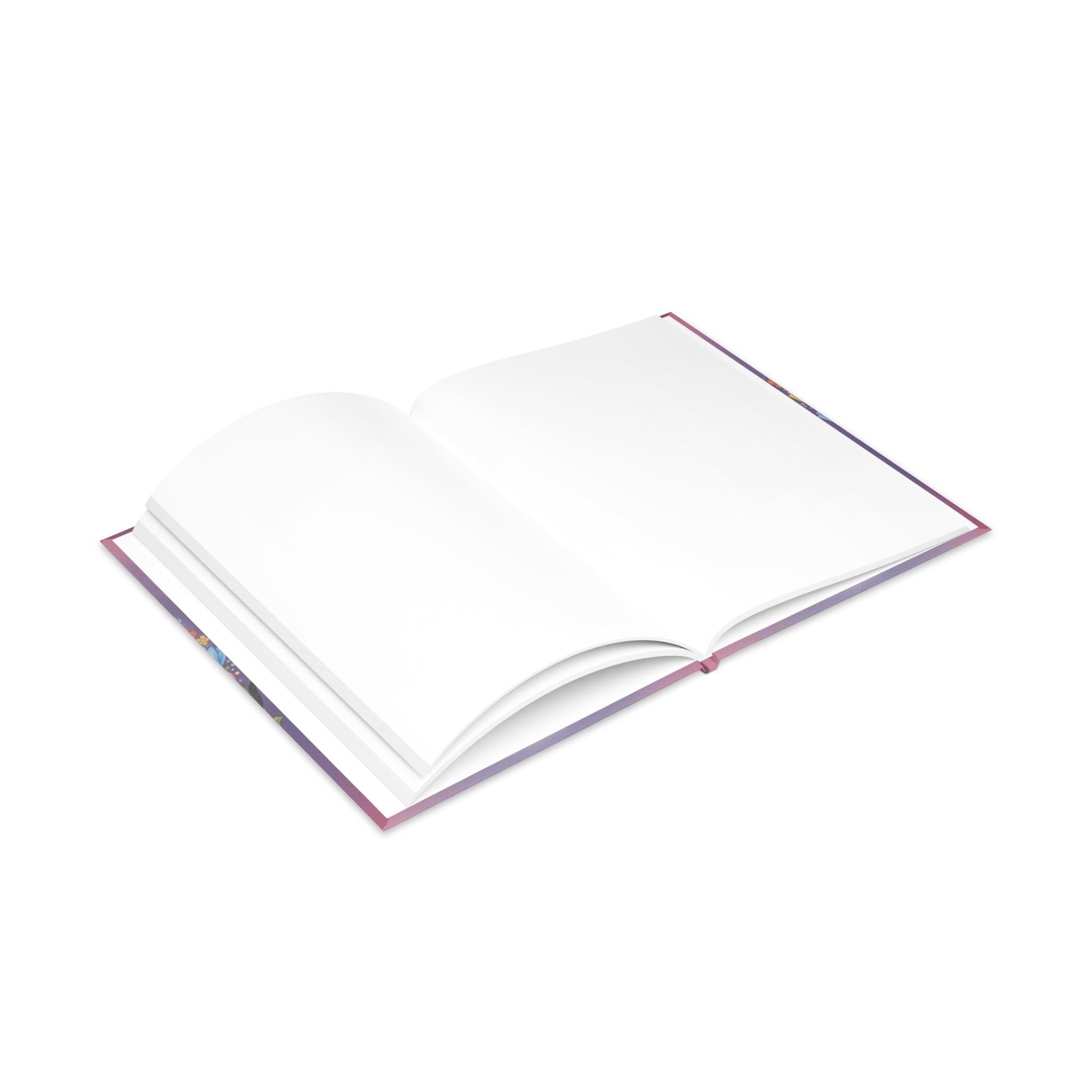 Personalized Serenity Hardcover Notebook — Puffy-Cover Journal & Sticker Book for Girls