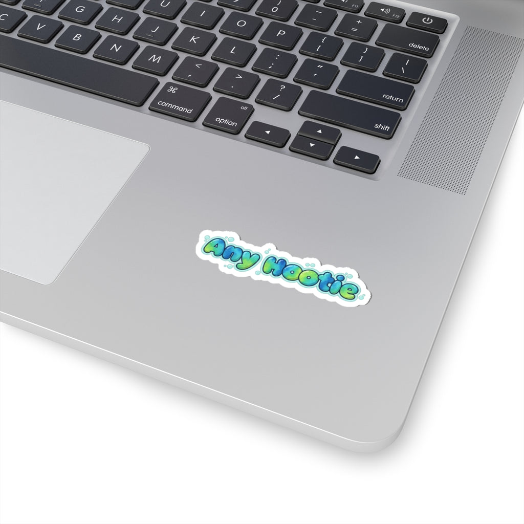 Any Hootie Kiss-Cut Sticker — Cute Bubble Letter Laptop Decal