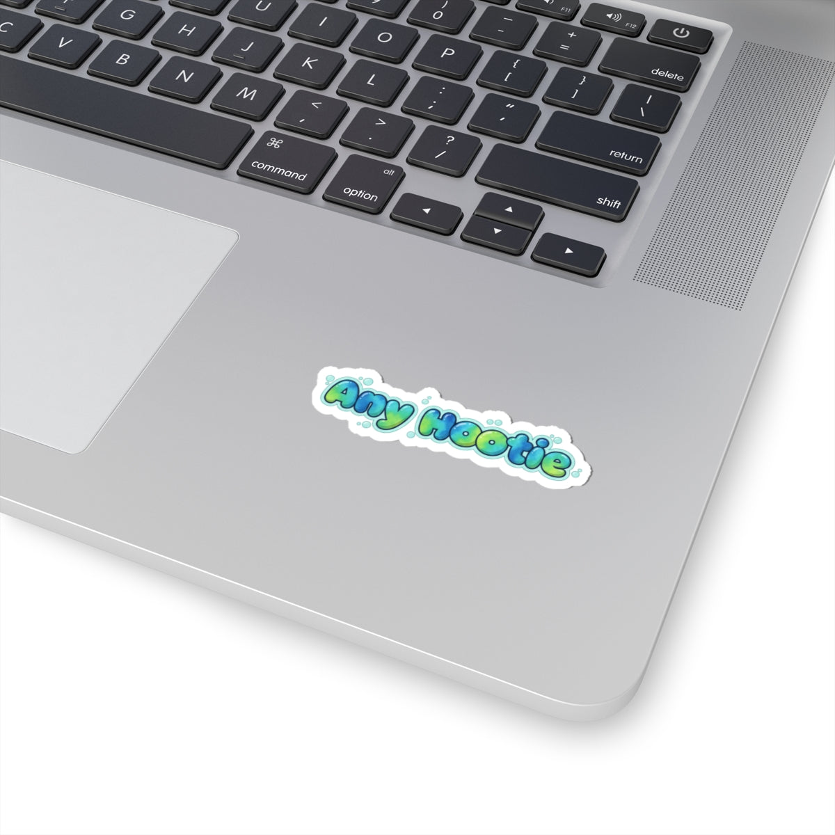 Any Hootie Kiss-Cut Sticker — Cute Bubble Letter Laptop Decal