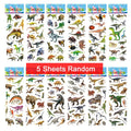 5 Sheets Kids Stickers Puffy Stickers for Children Birthday Christmas New Year Gift for Girl Boy Scrapbooking Cartoon Stickers